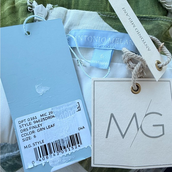 Antonio Melani M.G. Style Finley Linen Blend Sweetheart Neck Maxi Dress NWT $249 - Picture 12 of 16